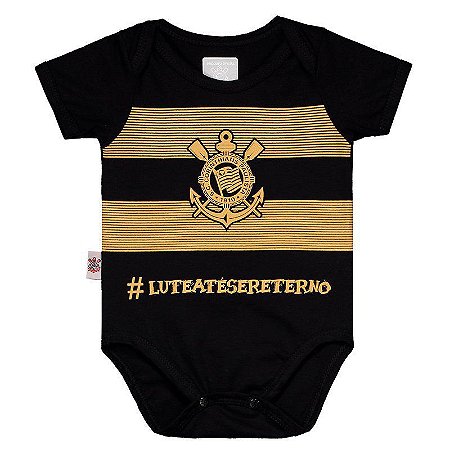 Body Corinthians Estampa Dourada Oficial