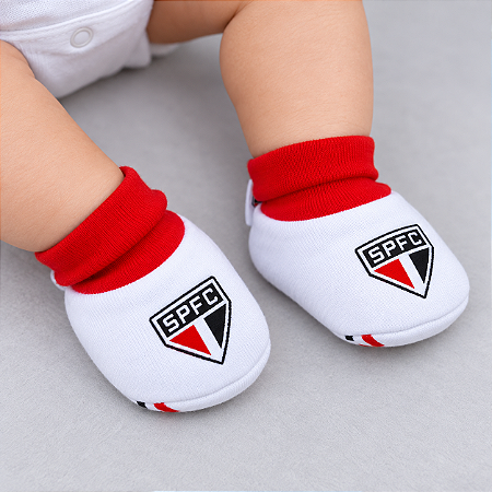 Meia Pantufa Bebê São Paulo Oficial