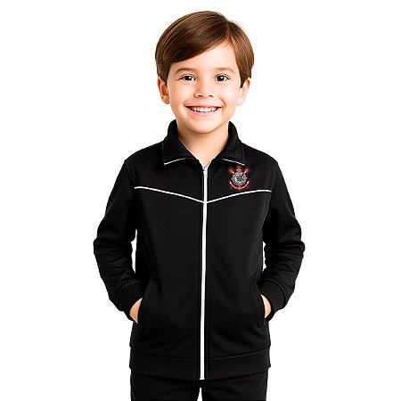 Jaqueta Corinthians Infantil  Blusa De Frio Helanca Oficial