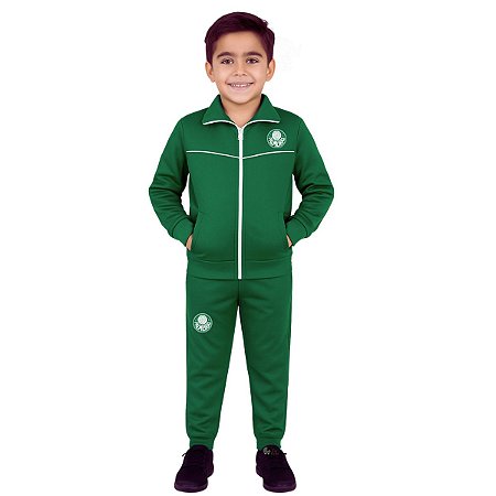 Conjunto Agasalho Palmeiras Infantil Jaqueta e Calça