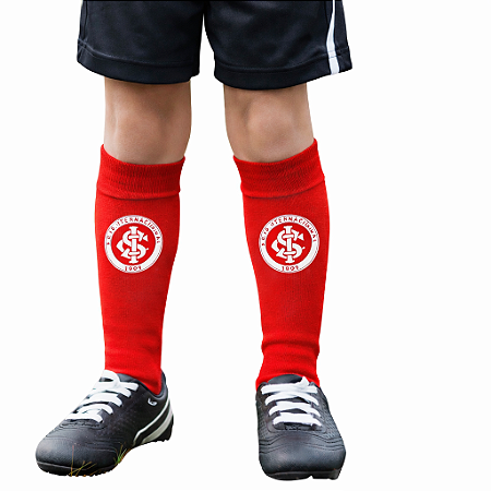 Meião Futebol Internacional Infantil Juvenil Vermelho