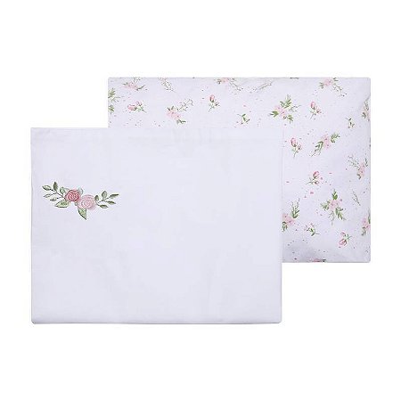 Kit de Fronhas Para Bebês 40x28cm Estampa Primavera Papi