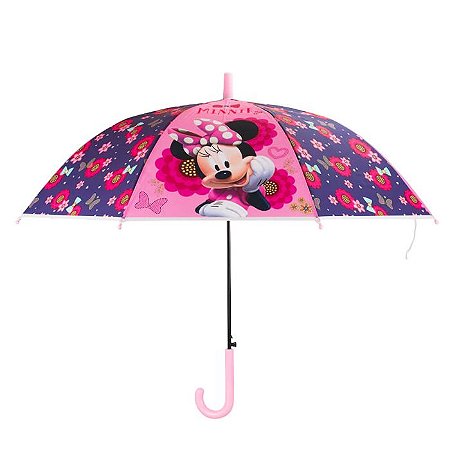 Guarda Chuva Infantil Rosa Minnie Mouse 68x80cm - Disney