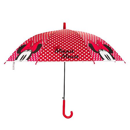 Guarda Chuva Minnie Bolinhas Vermelhas 74x90cm - Disney