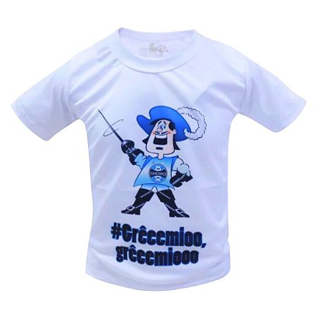 Camisa Infantil Grêmio Estampa do Mascote Oficial