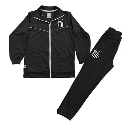 Conjunto Agasalho Santos Infantil Jaqueta e Calça