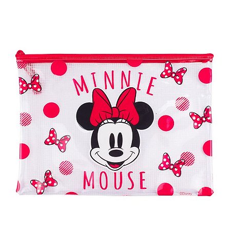 Necessaire Estojo Transparente Minnie 23x32cm - Disney
