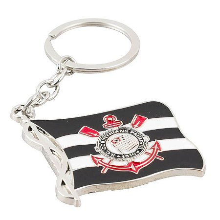 Chaveiro Bandeira Com Escudo do Corinthians Oficial