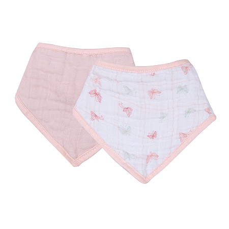 Babador Bandana Soft Premium Borboleta Com 2 Un Papi Baby