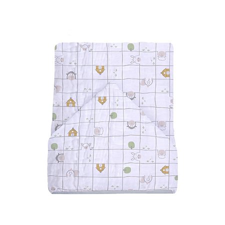 Toalhão De Banho Bebê Soft Premium C/ Capuz Animais Papi