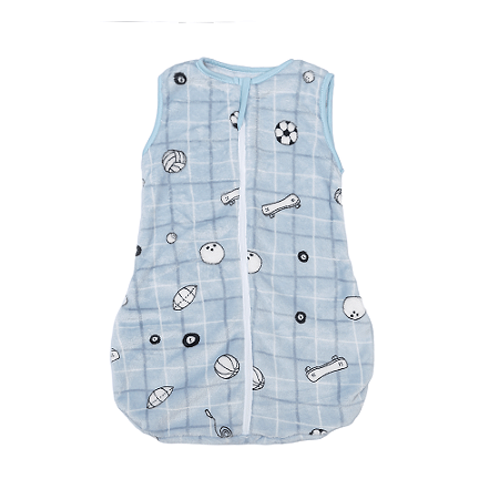 Saco De Dormir Bebê Em Microfibra Estampa Esporte Papi