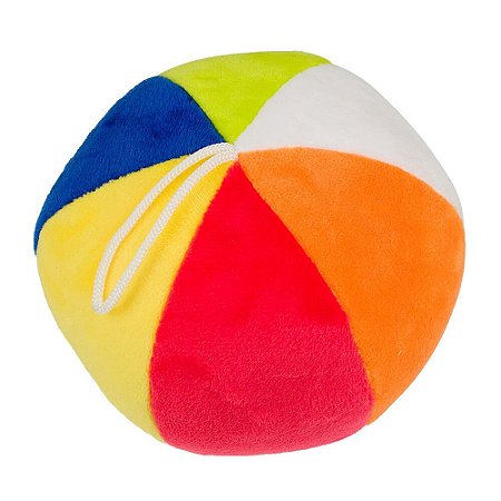 Bola de Pelúcia Colorida Fofa e Divertida 12cm