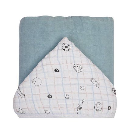 Toalha De Banho Infantil Soft Premium Com Capuz Esporte Papi
