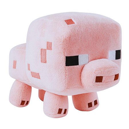 Porco de Pelúcia Minecraft – Macia, Fofa e Divertida 16cm