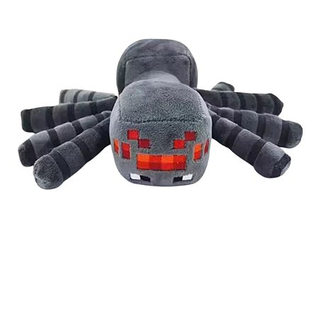 Aranha de Pelúcia Minecraft – Macia, Fofa e Divertida 16cm