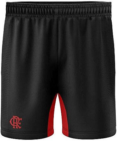 Shorts Flamengo Preto Infantil Juvenil Method Oficial