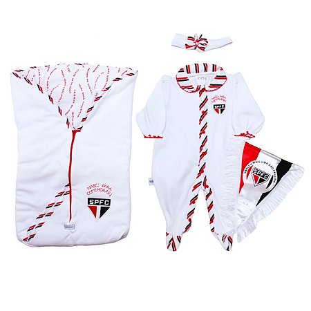 Kit Saída Maternidade São Paulo 4 Pçs Feminino Oficial