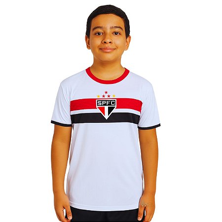 Camiseta São Paulo Infantil Juvenil Stencil Oficial