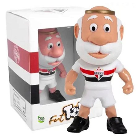 Boneco Mascote São Paulo  Branco Oficial Fut Toy 14cm