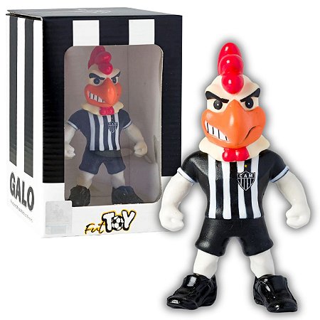 Boneco Mascote Atlético MG Listrado Oficial Fut Toy 14cm