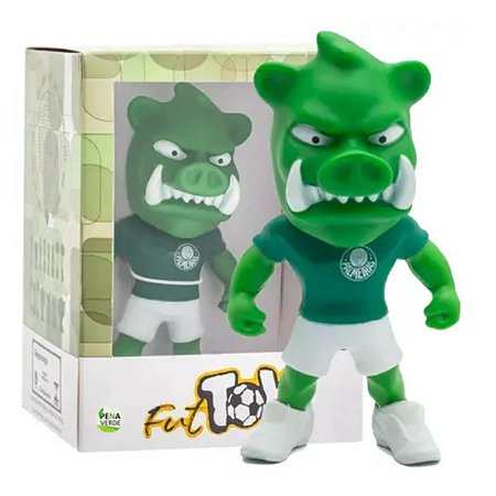 Boneco Mascote Palmeiras Porco Oficial Fut Toy 14cm