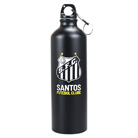 Garrafa de Alumínio Santos Com Prendedor 750ml
