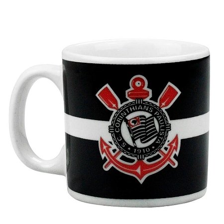 Caneca Porcelana Corinthians 120ml Oficial