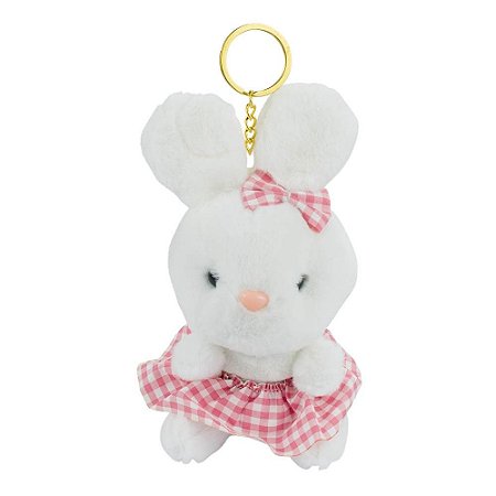 Chaveiro de Pelúcia Coelhinha Branca 15cm