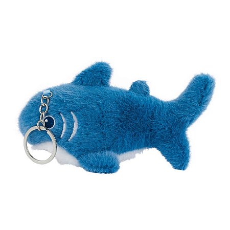 Chaveiro de Pelúcia Tubarão Azul 15cm