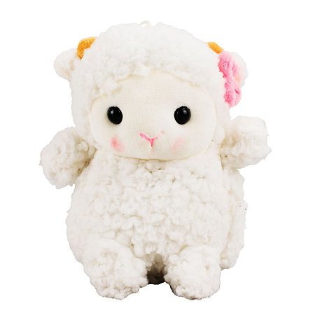 Chaveiro de Pelúcia Ovelhinha Branca 14cm
