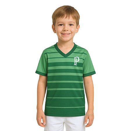 Camisa Palmeiras Infantil Listras Degradê Oficial