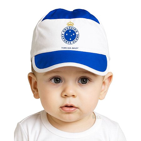 Boné Bebê Cruzeiro Torcida Baby Ofical 100% Algodão