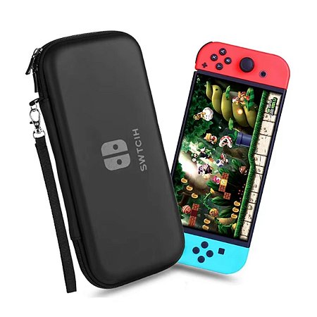 Capa Case Proteção Nintendo Switch Acessórios Estojo Preto