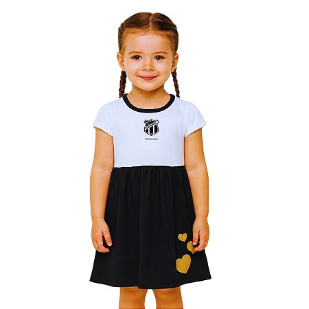 Vestido Infantil Ceará Canelado Torcida Baby Oficial