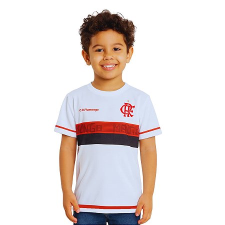 Camisa Flamengo Infantil Branca Approval Oficial
