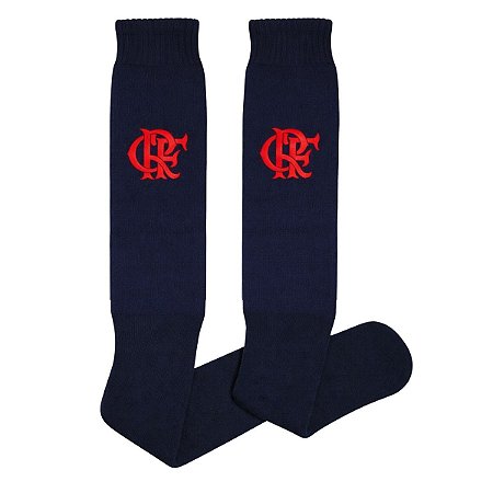 Meião Infantil Flamengo Preto Campo Oficial