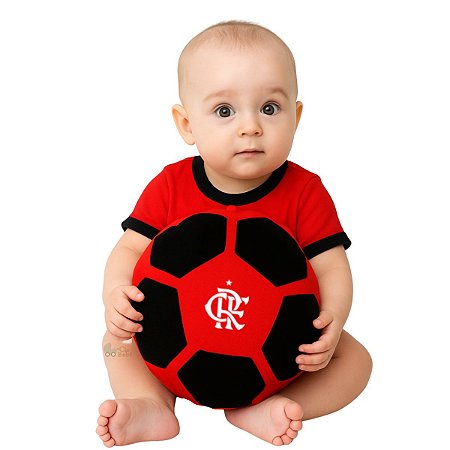 Bola Almofada Bebê Flamengo Oficial
