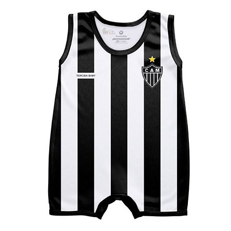 Macacão Bebê  Atlético MG Regata - Torcida Baby