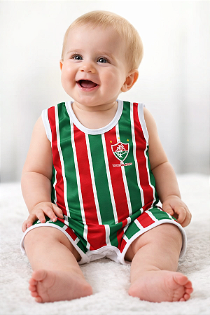 Macacão Bebê Fluminense Regata - Torcida Baby