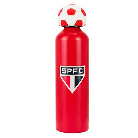Garrafa de Alumínio São Paulo Bola 750ml Oficial