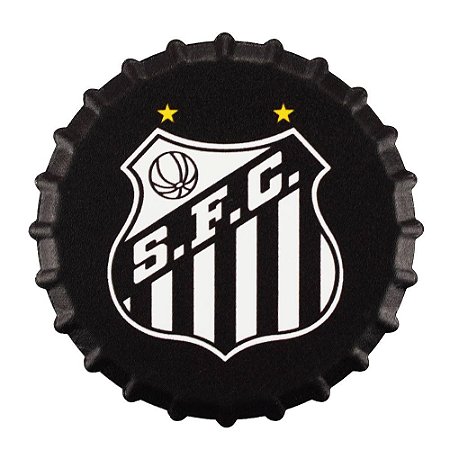 Imã Decorativo de Geladeira Cerâmica Santos Oficial