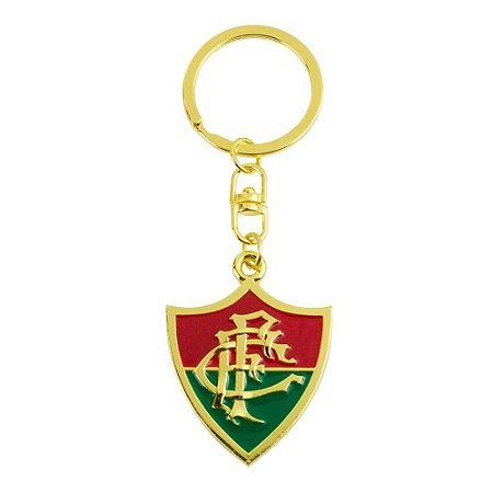 Chaveiro Dourado Escudo Fluminense 4cm Oficial