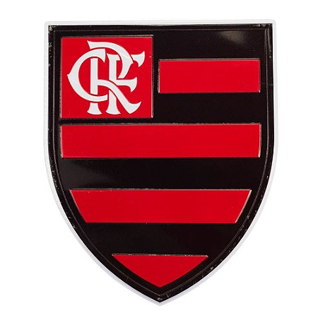 Placa De Metal Com Brasão Flamengo Oficial