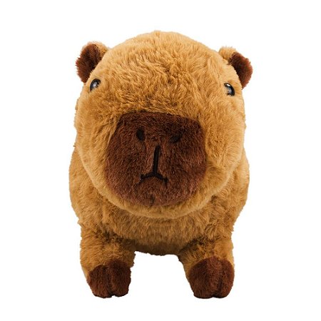 Pelúcia Capivara Marrom Escuro 25cm