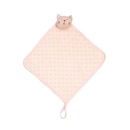 Naninha Soft Premium Com Prendedor De Chupeta GAtinha Rosa.