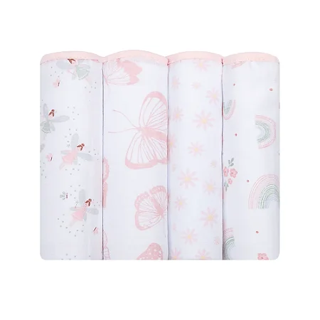 Fralda Papi Soft Estampada 70CmX70Cm Flores