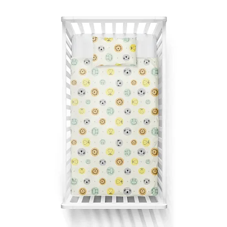 Jogo De Berço Amiguinhos Tamanho Padrão Contem 02 Peças