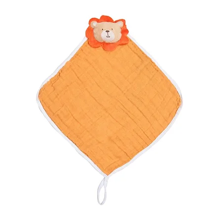 Naninha Soft Premium Com Prendedor De Chupeta Leao32CmX32Cm