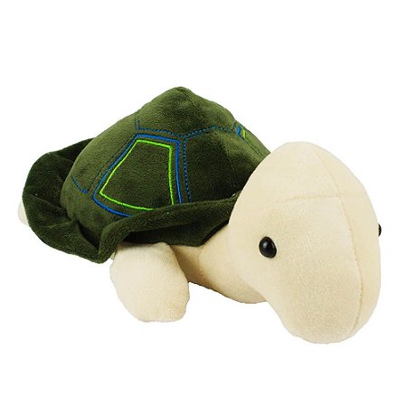 Pelúcia Tartaruga Terrestre Verde Escuro 24cm