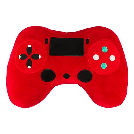 Almofada Formato Controle Remoto Vermelha 20cmx30cm